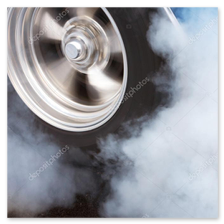 Dettaglio ruota di un’auto sportiva
